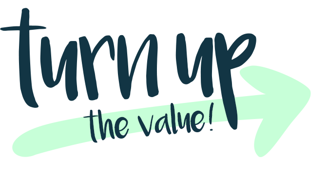 Turn Up The Value Logo
